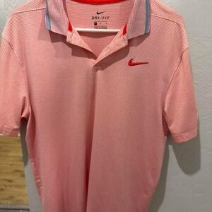 Nike Men's Light Pink Polo Shirt